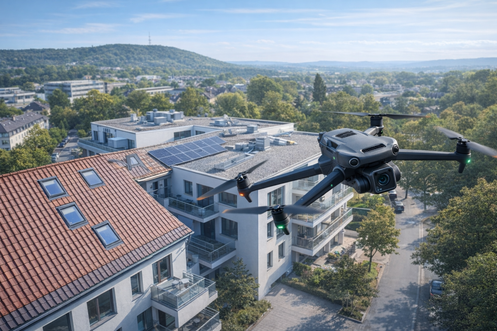 Dachinspektion Wohngebäude mit PV-Anlage
