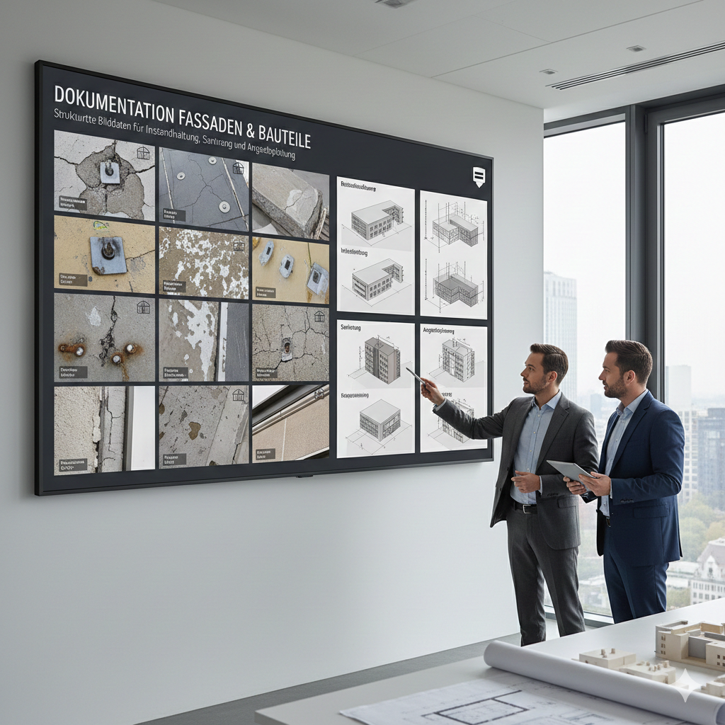 Analyse und Dokumentation von Fassaden und Bauteilen
